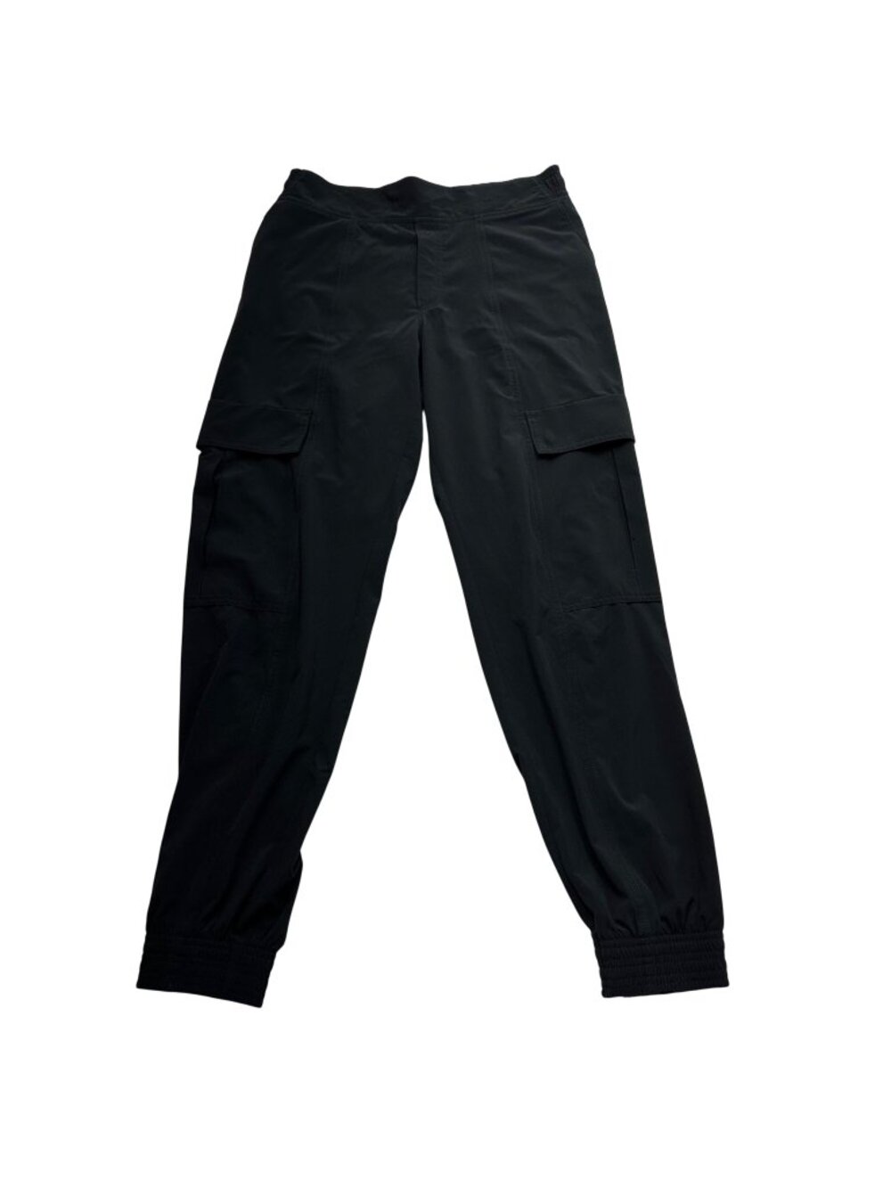 Athleta Chelsea Utility Jogger Pants Size 2 Black Athleisure Travel Pockets